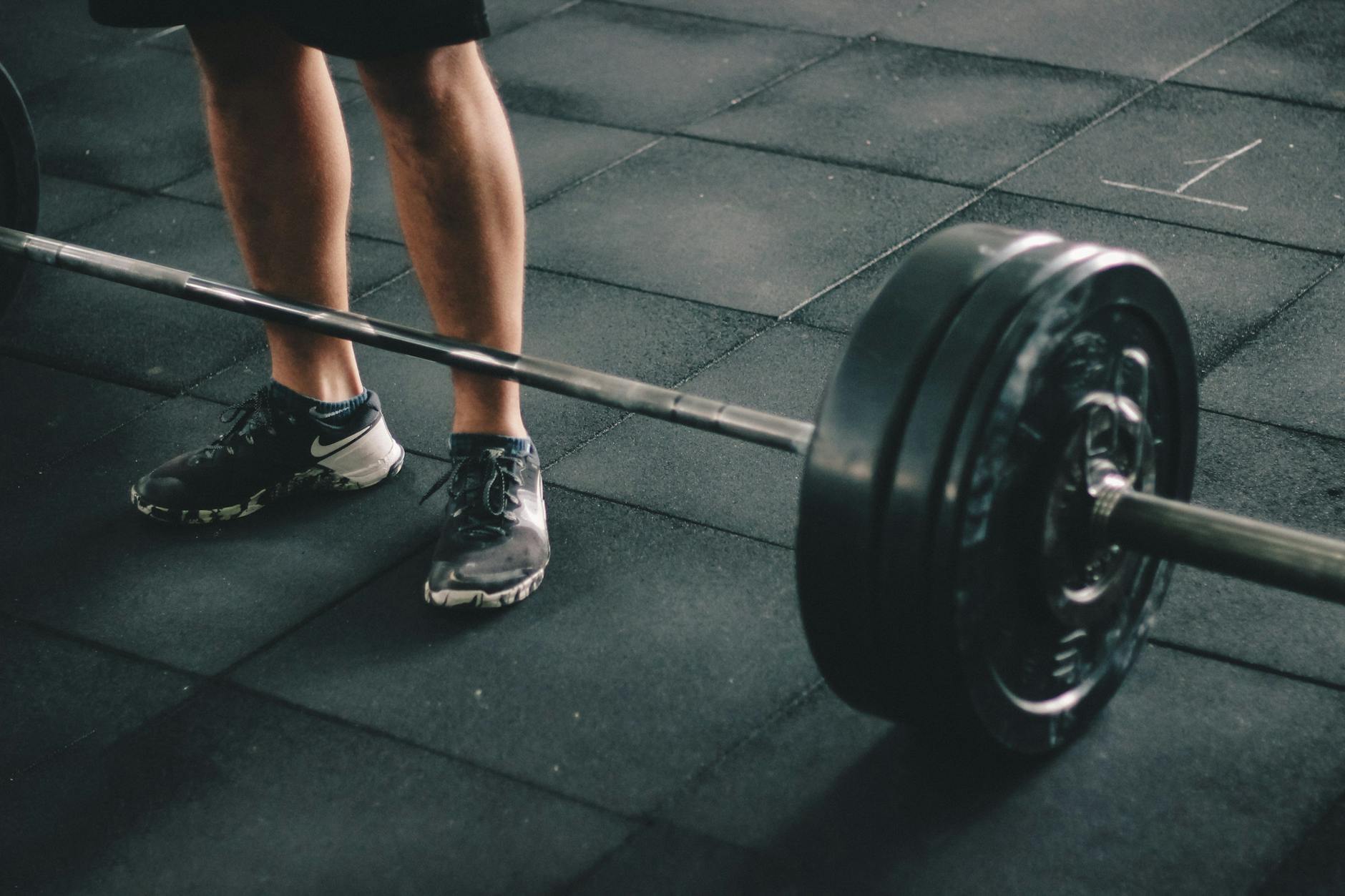 black barbell